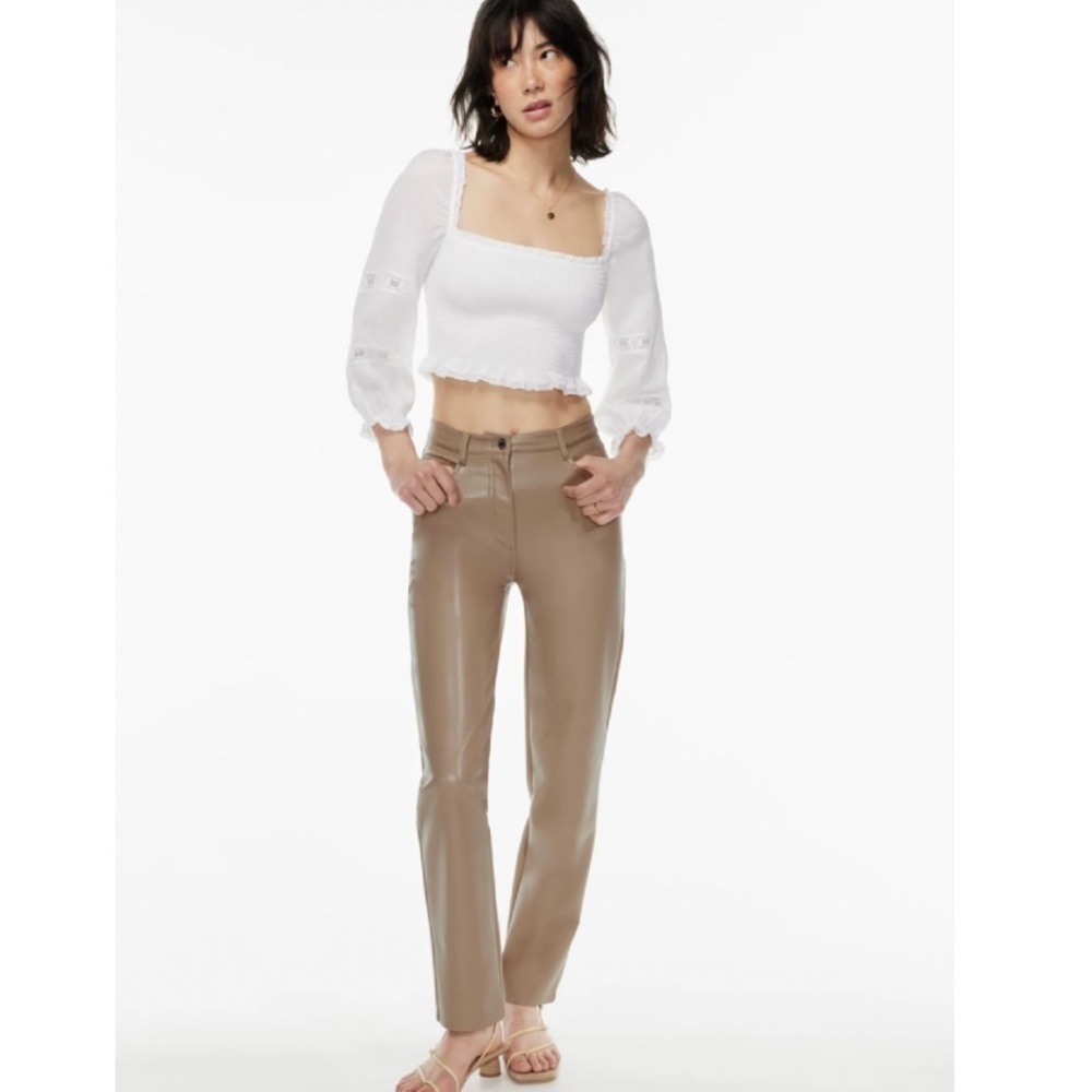 Wilfred The Melania High Waisted Vegan Leather Pant Size 10